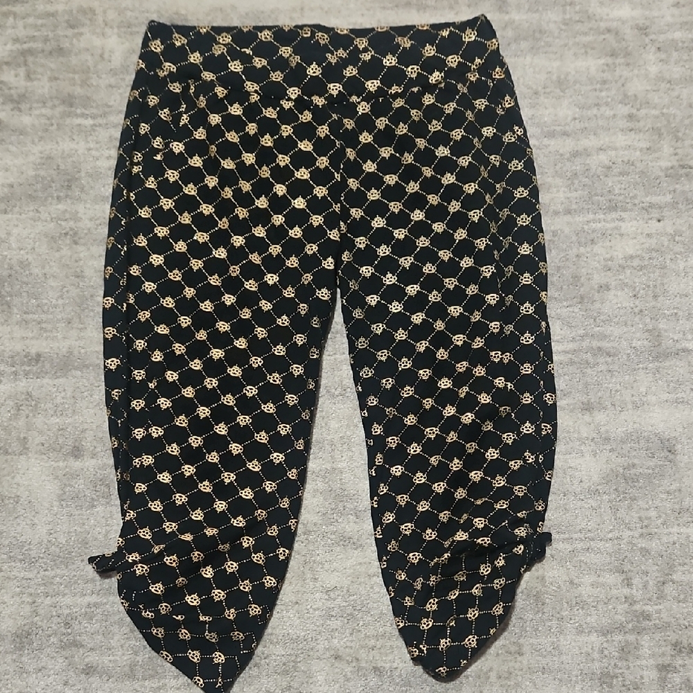 Stylish Black and Gold Women's Pants